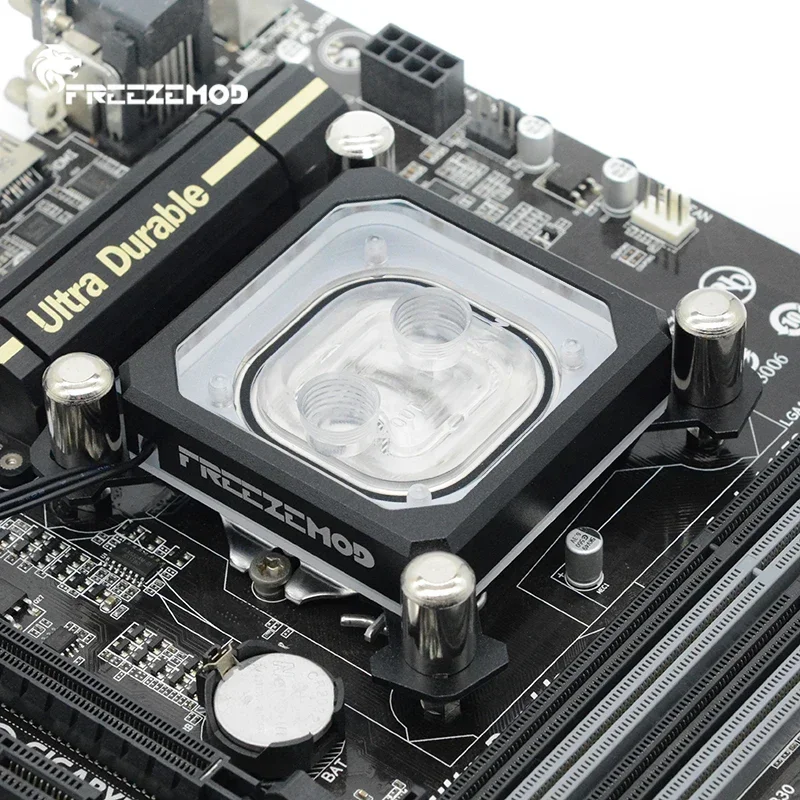 FREEZEMOD blok chłodzenia wodnego procesora dla Intel LGA 1700/1200/1156/1155/1151/1150 komputer miedziany procesor chłodnica 5V Aura SYNC — zdjęcie 7