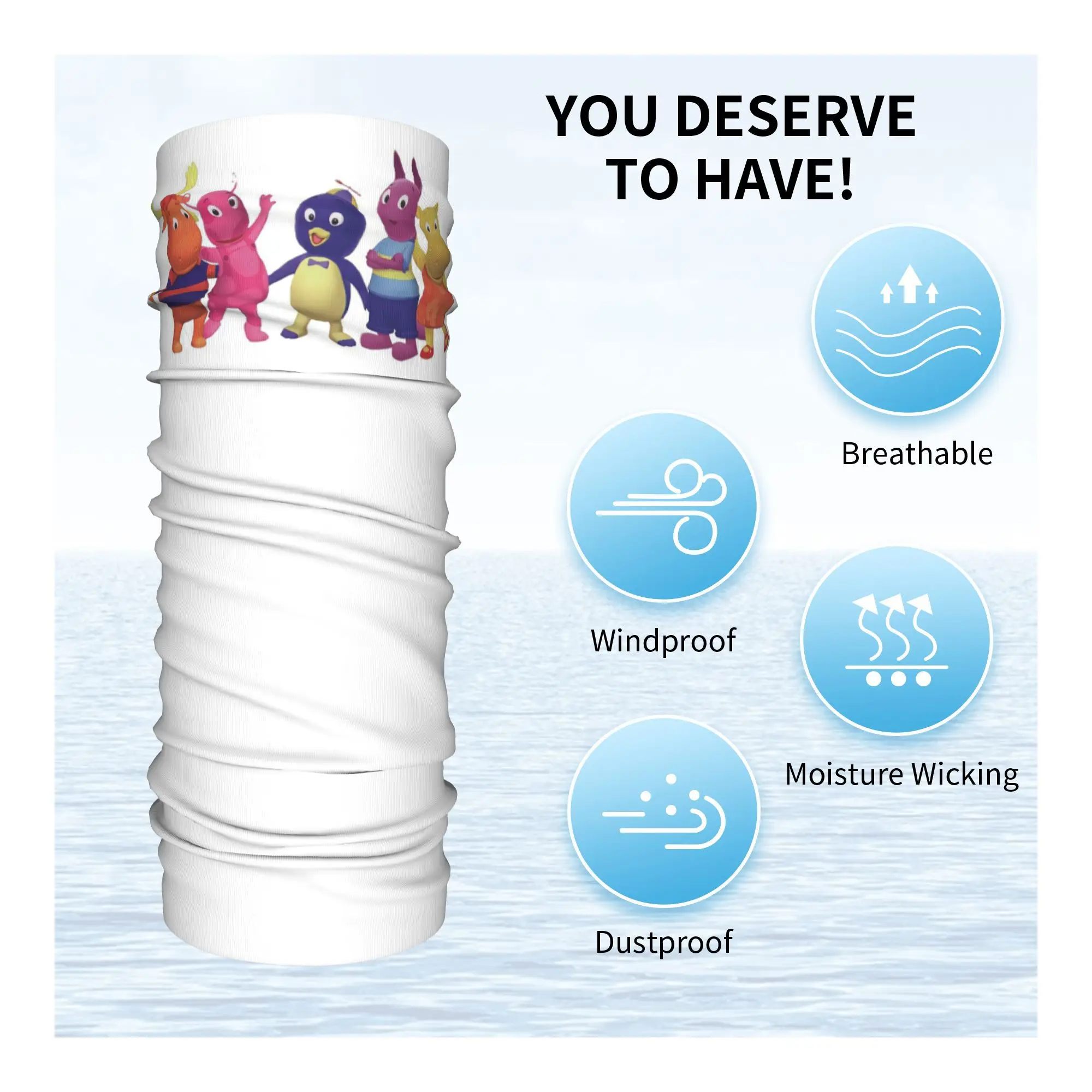 backyardigans Bandana nekbeschermer bedrukte wikkelsjaal multifunctionele hoofdband fietsen voor heren dames volwassen winddicht