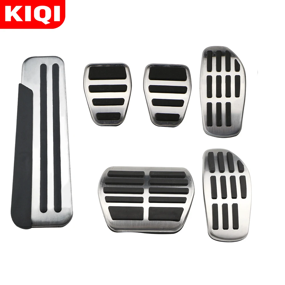 KIQI Stainless Steel Car Pedals for Renault Koleos 2 Kadjar for Samsung QM6 2016 - 2020 Gas Brake Rest Pedal Cover