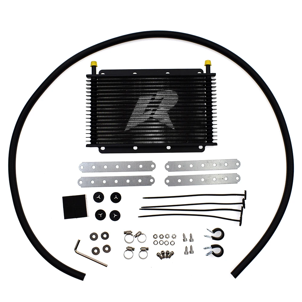 

Universal automatic transmission oil cooler 14 19 25 32 rows Aluminum oil-cooled radiator