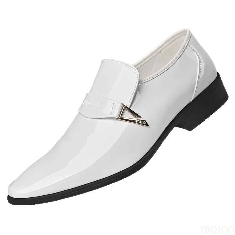 2026 Модные мужские офисные деловые туфли большого размера с низким вырезом, повседневные удобные многофункциональные мужские свадебные туфли с острым носком