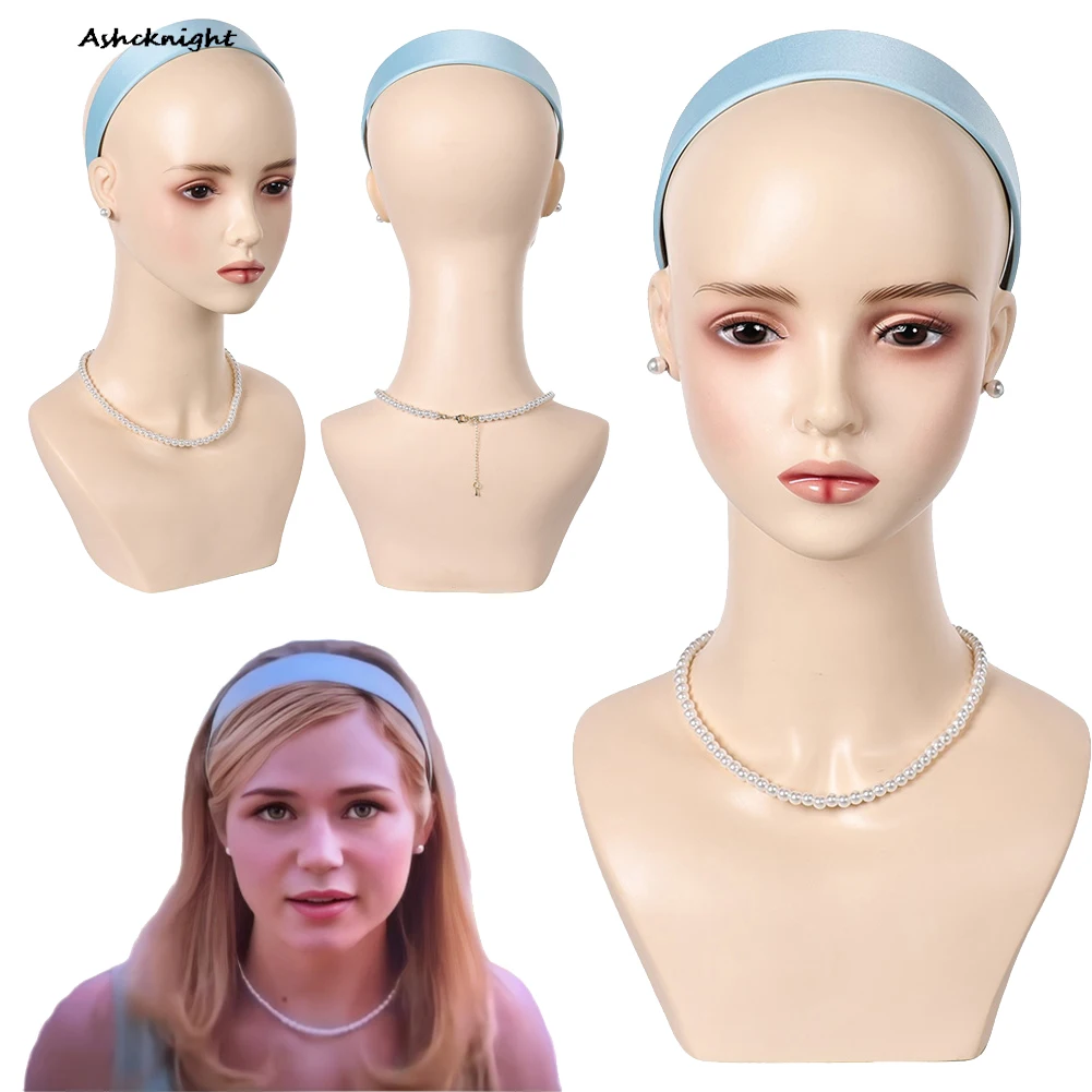 الوجهة النهائية للفيلم 6 أقراط ستيفاني التأثيرية والقلائد وعصابات الشعر وإكسسوارات القماش للحفلات التنكرية دعائم لعب الأدوار للهالوما #1