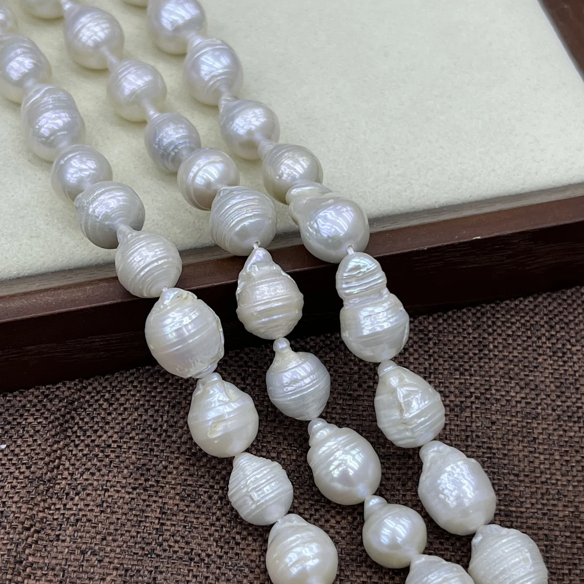 10x17mm-13x18mm4A Fat Teardrop Natural Freshwater Baroque Pearl Bead Jewelry MakeDIY Necklace Bracelet Accessories Women Wedding