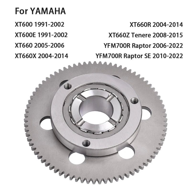 Conjunto de engranaje de embrague de arranque unidireccional para YAMAHA XT660X XT660R XT660Z Tenere XT600 XT600E YFM700R Raptor XT660 XT 600 660 R X Z E