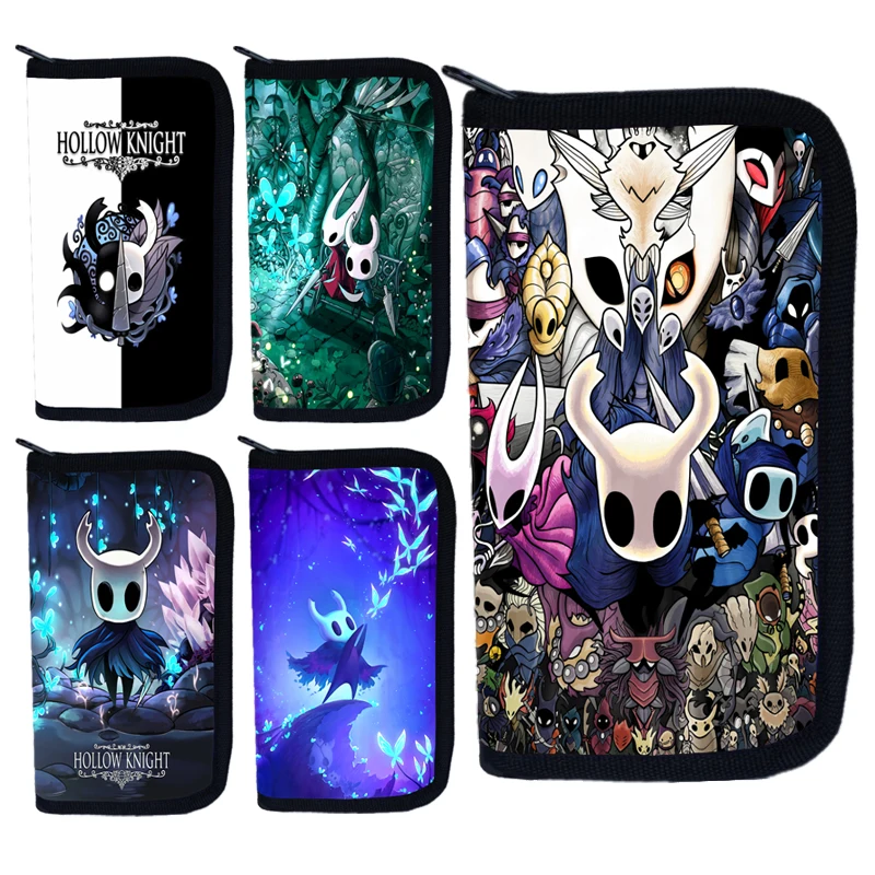 Game Hollow Knight Purse Bags Wallet ID Credit Card Coin Holder Long Purse Fashion Cartoons Wallet Money Clip