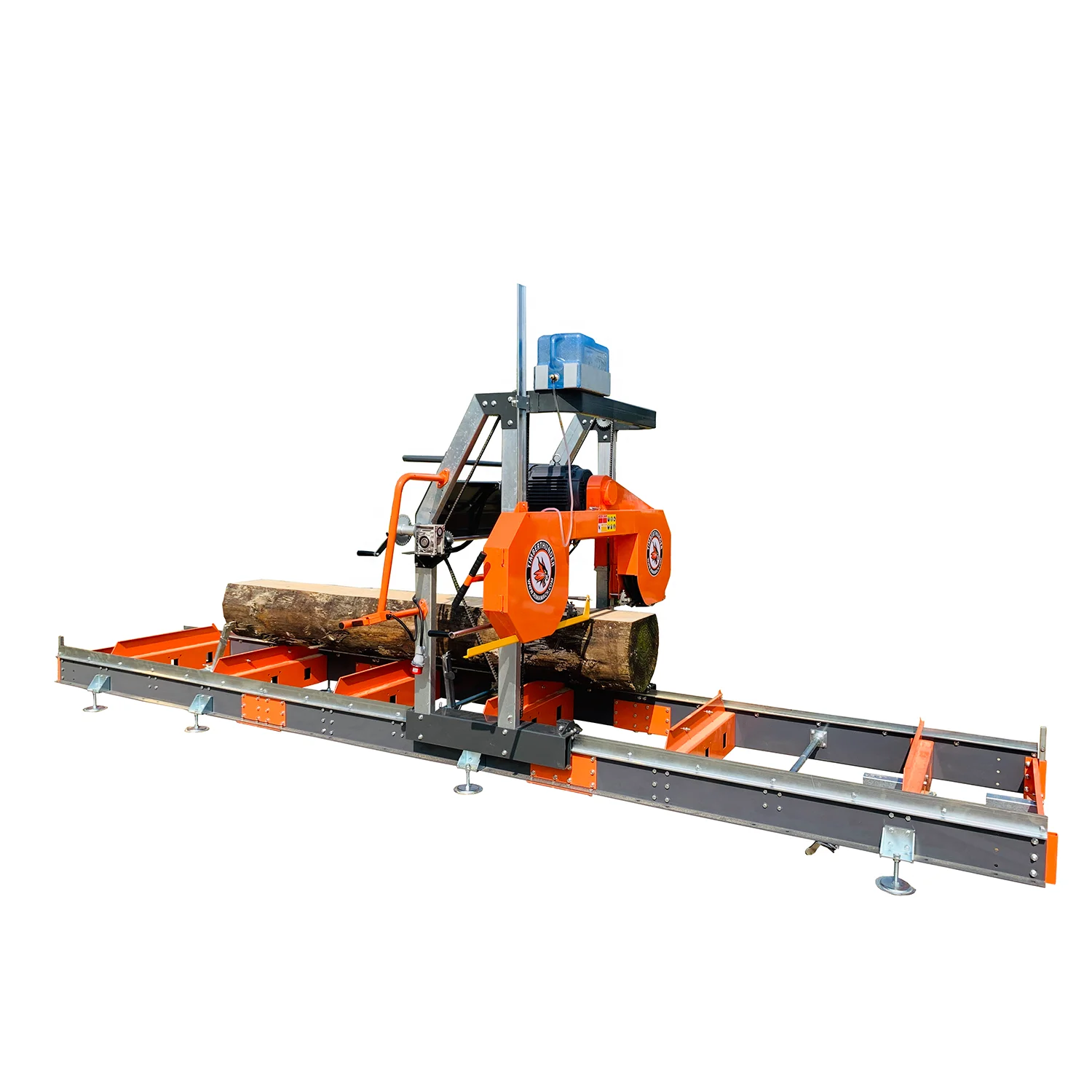 Horizontal Diesel Log Portable Bandsaw Mill ,36 Inch Band Sawmill For Hardwood, Wood Cutting Saw Hines 15Kw / 27Hp