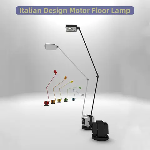 Italian Design Motor Floor Lamp American industries Vintage Long Arm Table Desk Bauhaus Adjustable Swing Arm study read LED lamp