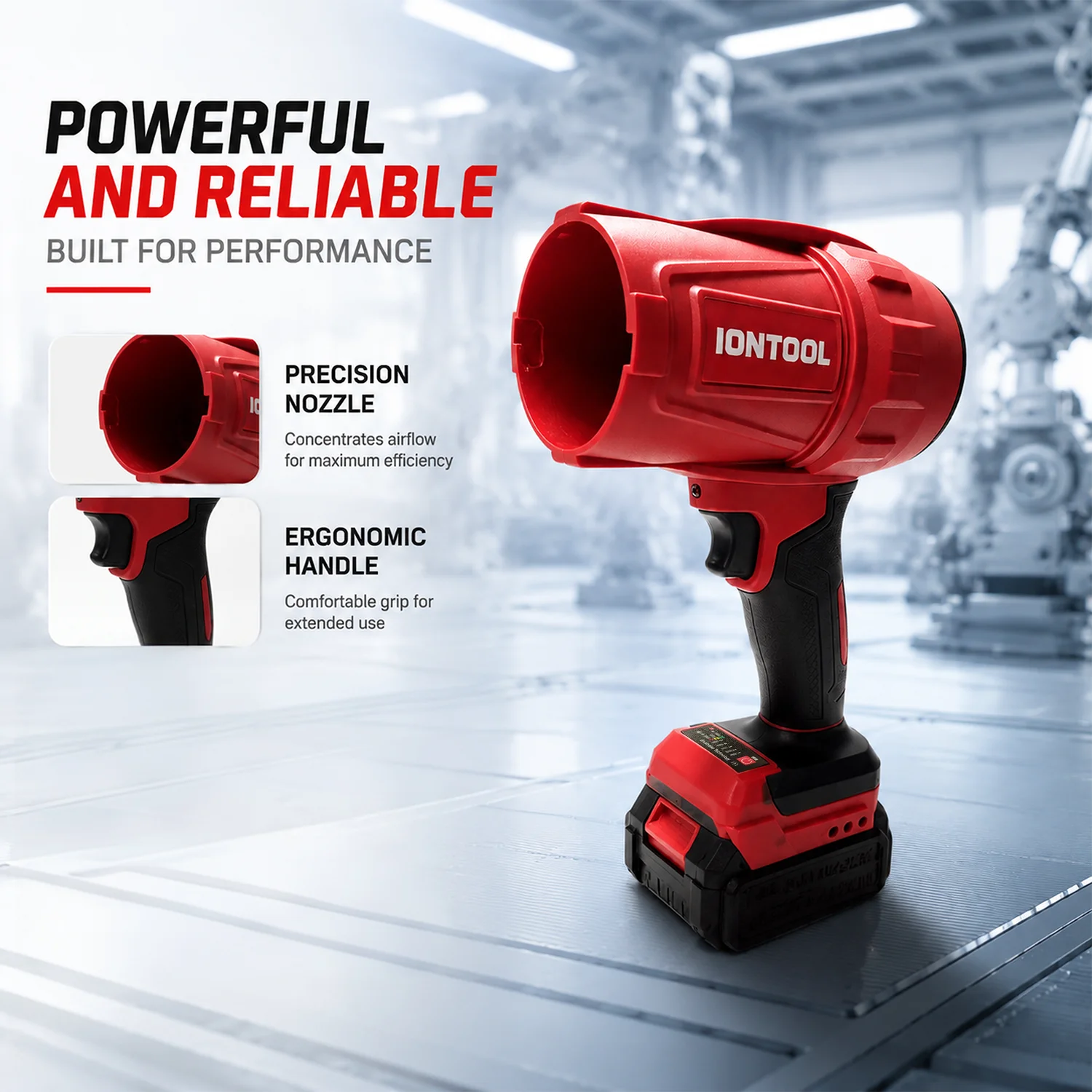 IONTOOL Duurzame rode draadloz - Power Tools Red recensie en prijs