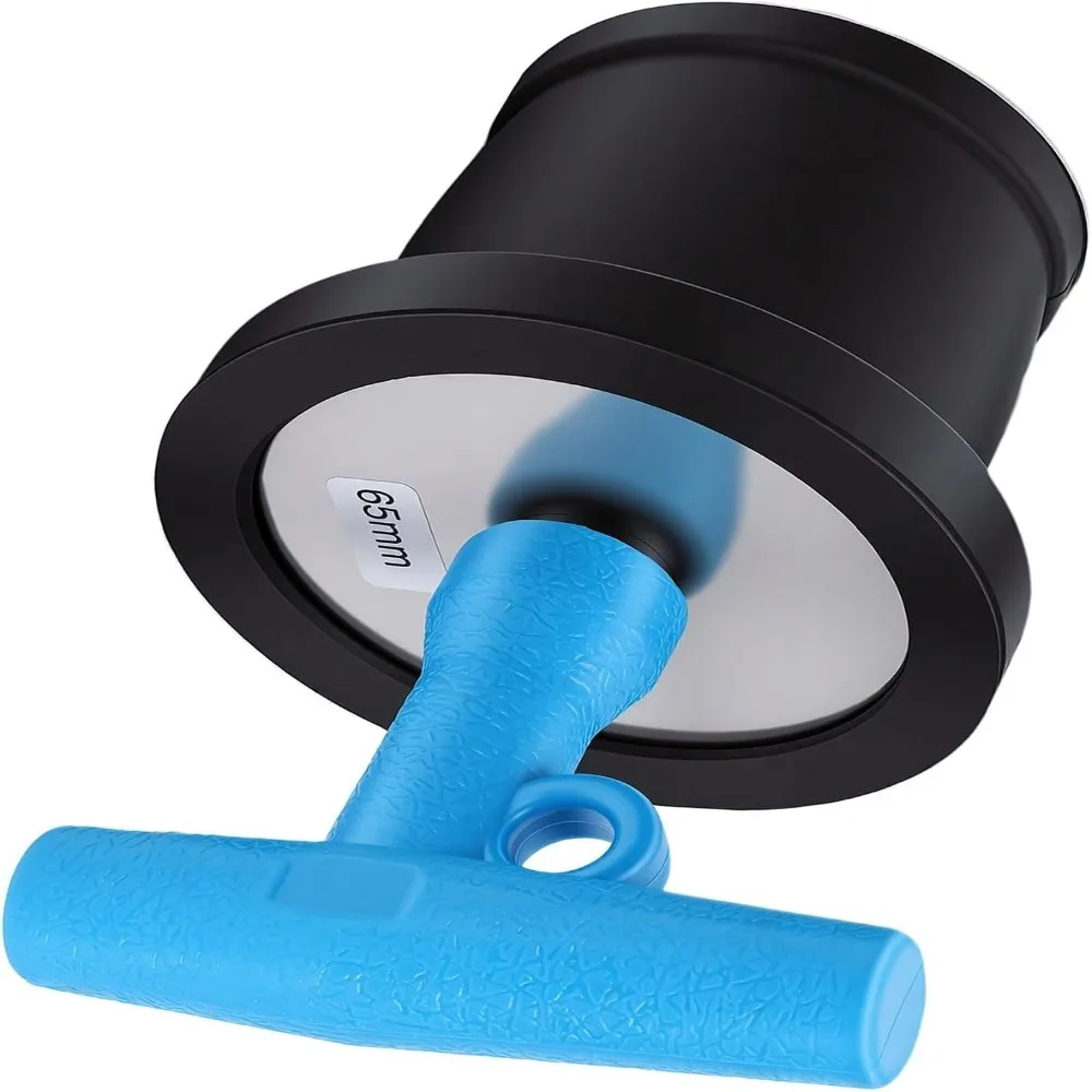 65-85mm Expandable Rubber Plug Blue T Handle Expansion Installation Mechanical Seal Plug Twist Lock Black NBR Rubber