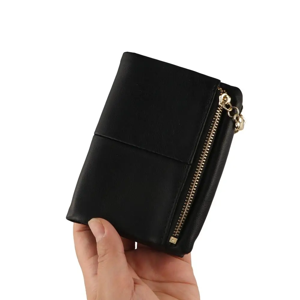 

Simple PU Mini Card Bag Large Capacity Causal Zip Wallet Multi-card Slot Card Pocket Card Holder Daily