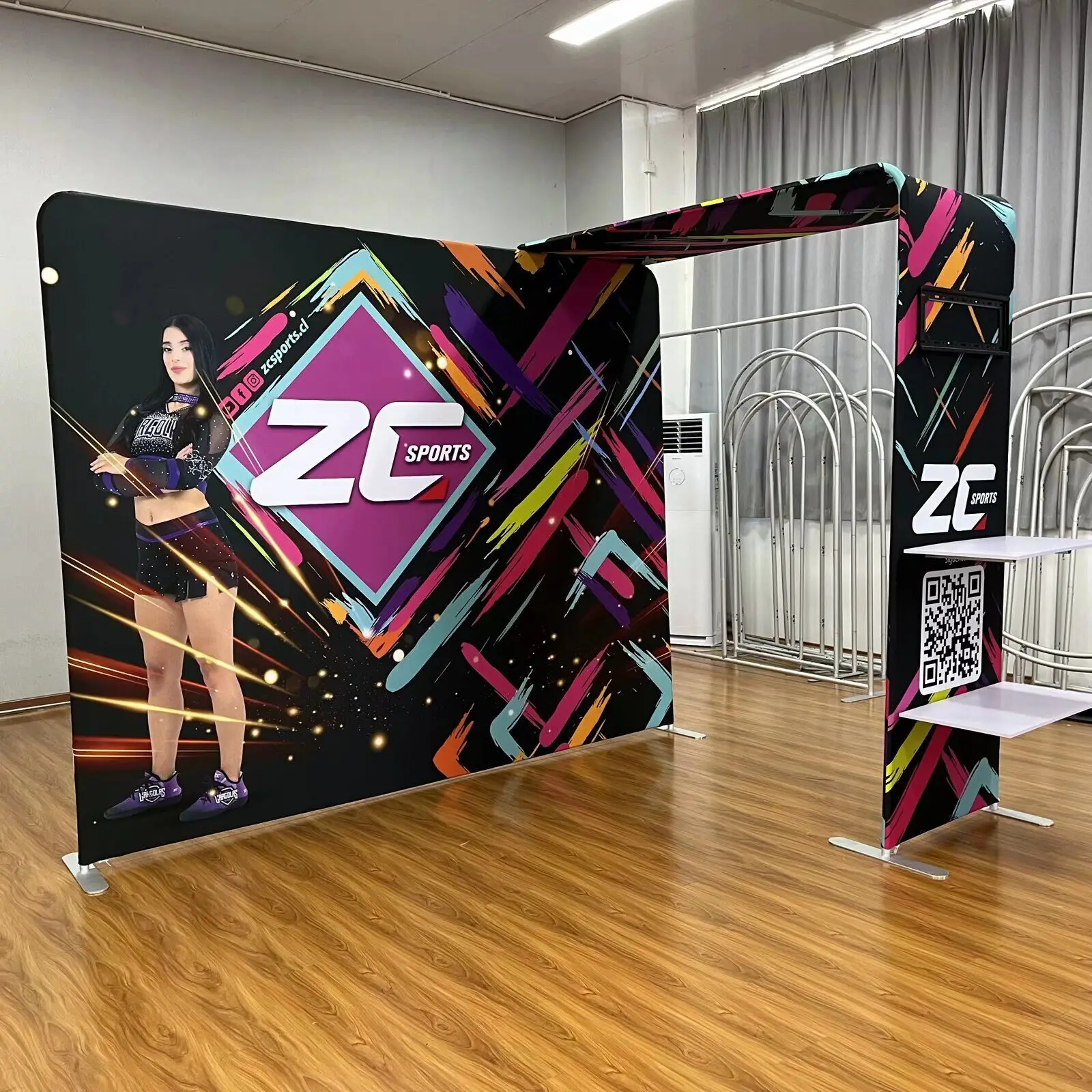 

Торговый показ, натяжная ткань, алюминиевая трубка, выставочный стенд, фон для дисплея, стена для рекламных витрин, стены