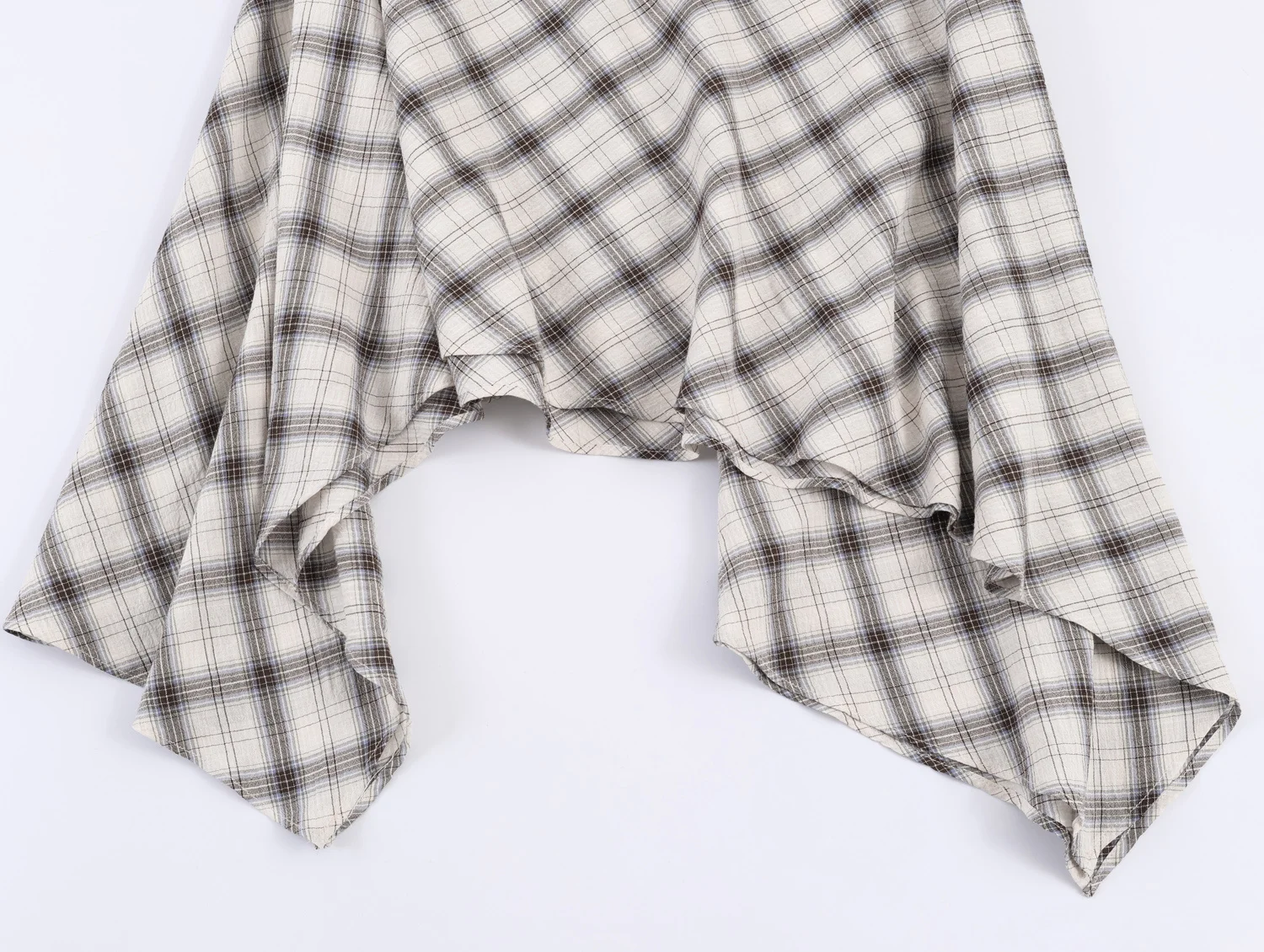 TFAFXY 2026 Frühling Neue Damen Schicke Elegante Karierte Asymmetrische A-Linien-Röcke für Frauen High Street Casual Urlaubsrock ﻿ Y2K – Detail 7