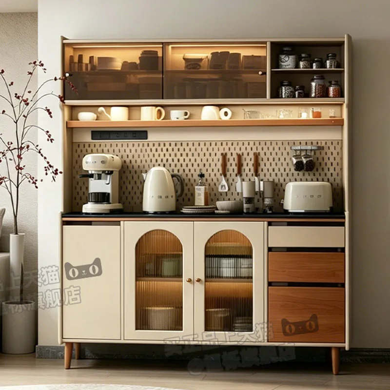 Meuble de Rangement Commercial Moderne en Bois pour Bar de Restaurant, Armoire Haute pour Boissons, Whisky et Vin, Étagère de Rangement, Mobilier de Maison