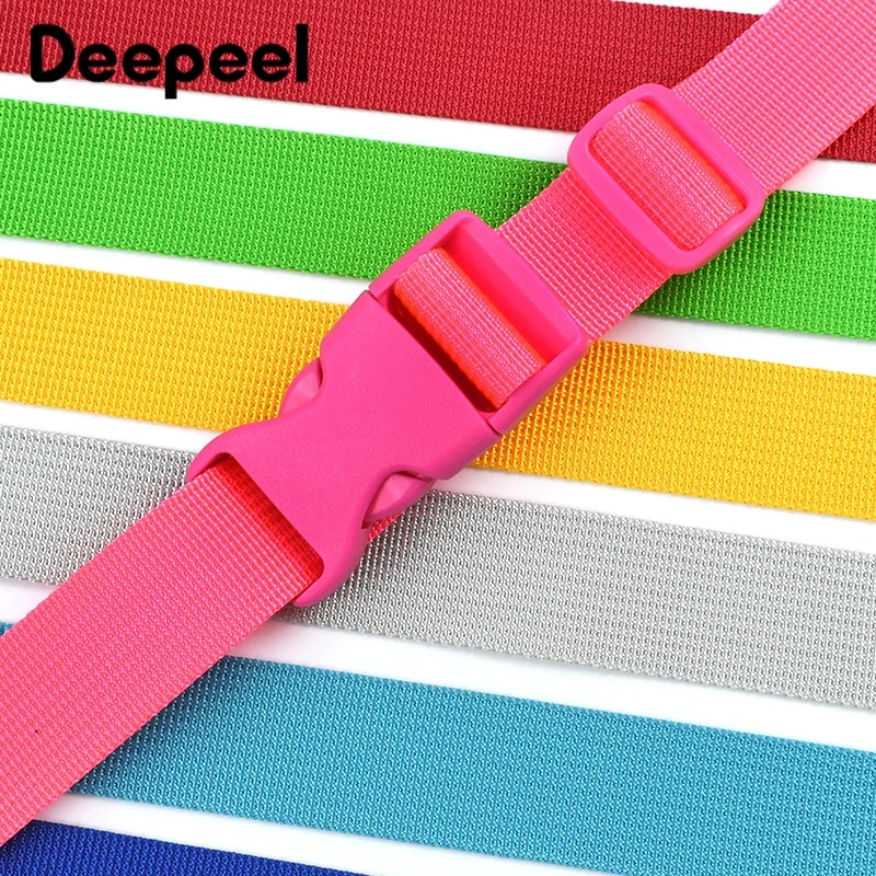 2/5Set 20/25mm pita anyaman nilon gesper lepas plastik untuk tas tali ransel tri-glide gesper Slider Aksesori kait pengatur