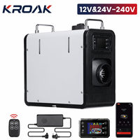 KROAK 12V Car Parking Heater 5-8KW Efficient Vehicle Heating 240V White Vertical Folding Handle bluetooth 24V Diesel Air Heater