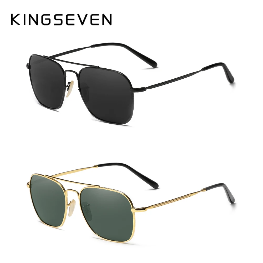 2 قطعة KINGSEVEN الاستقطاب النظارات الشمسية UV400 العين حماية أناقة المرأة نظارات المضادة للانعكاس موضة الرجال النظارات في الهواء الطلق