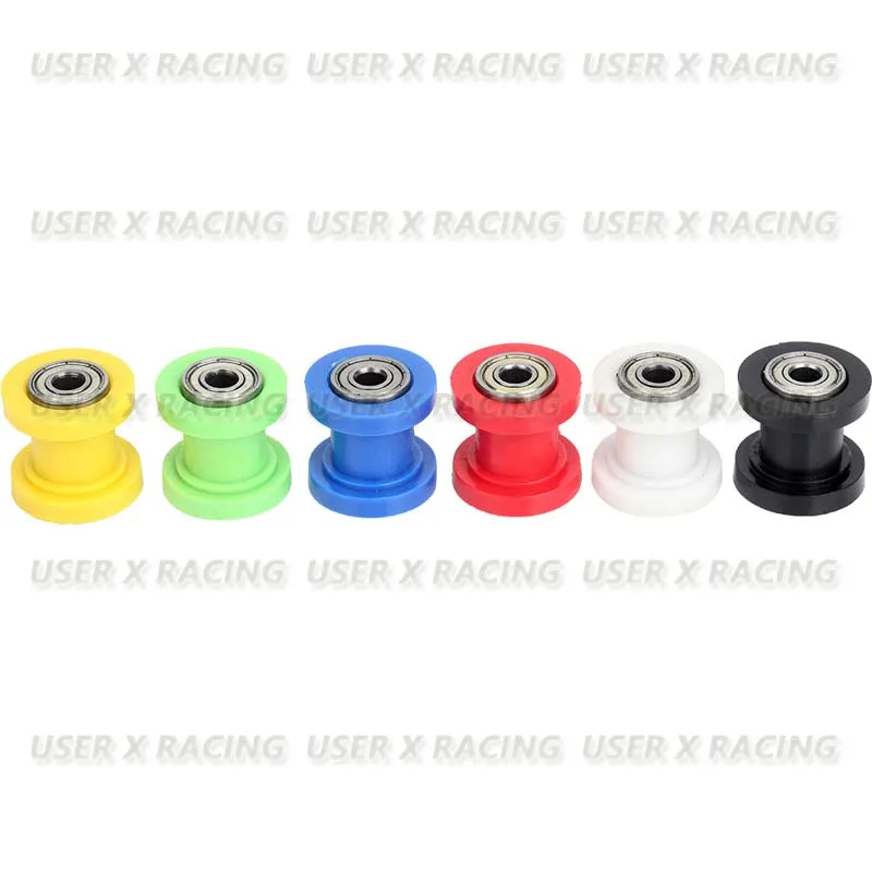 USERX Universal Motorcycle Guide chain tensioner rolling wheel anti pulley M8 M10 For ATV Pit Dirt CRF50 XR50