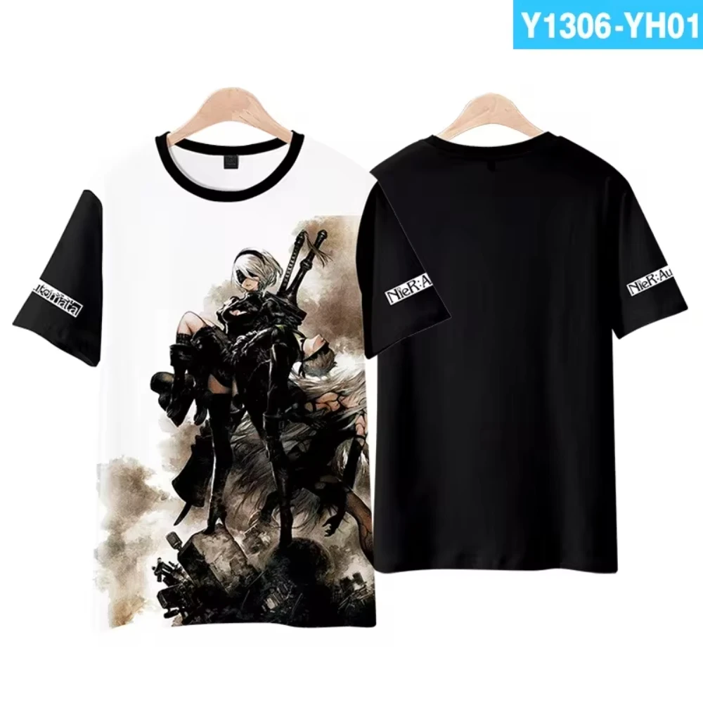 Hot Game NieR: Automata 3D Printed T shirt Summer Men/Women Casual Harajuku Streetwear Unisex Short sleeve Oversized Tee Tops