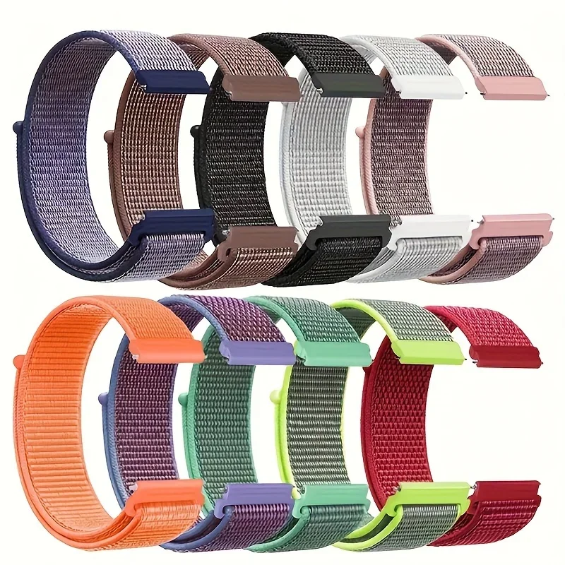 20mm 22mm Nylon Loop band For Amazfit GTS4/2/3/3pro/2e/GTS2 Mini/GTR 4 42mm/47mm/GTR2/2e/stratos belt bracelet Amazfit bip strap