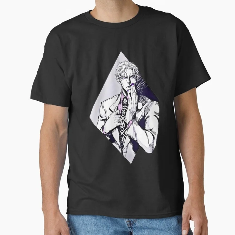 

Psycho 0812 JoJo's Bizarre Adventure Anime Gift t shirt Manga JJBA Cartoon printed Graphic Clothes Y2K clothing All size Tops
