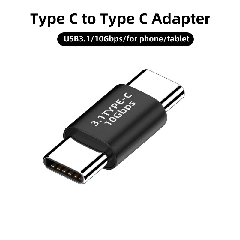 Universal OTG Type C Adapter USB C to USB C Male USB3.1 10Gbps Fast Charging Converter for Macbook Samsung Huawei Connector