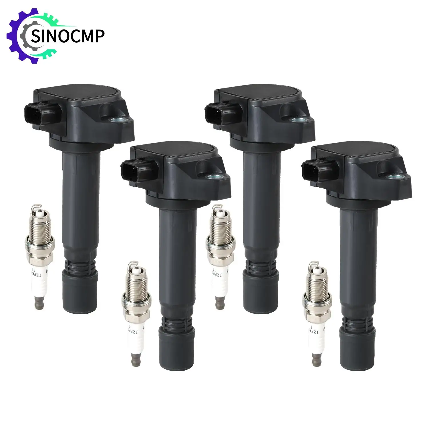 

4pcs Ignition Coils & Iridium Spark Plugs For Honda Civic 1.8L L4 2006-2011 UF582 C1580 C-700 IC662 GN10324 30520-RNA-A01 ﻿