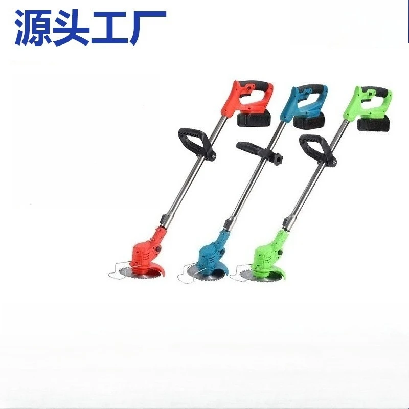 Cordless Lightweight Electric Lawn Mower, Rechargeable Lithium Battery Small Lawn Mower for Household Garden