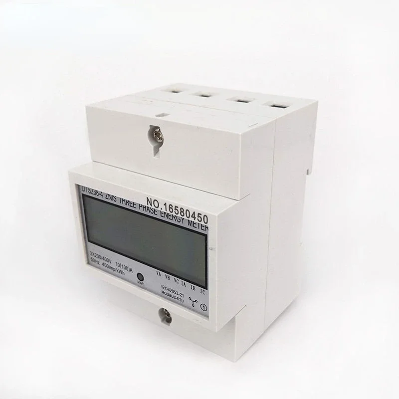 

Three phase four wire energy meter Din rail LCD display smart meter DTS238-4 ZNS