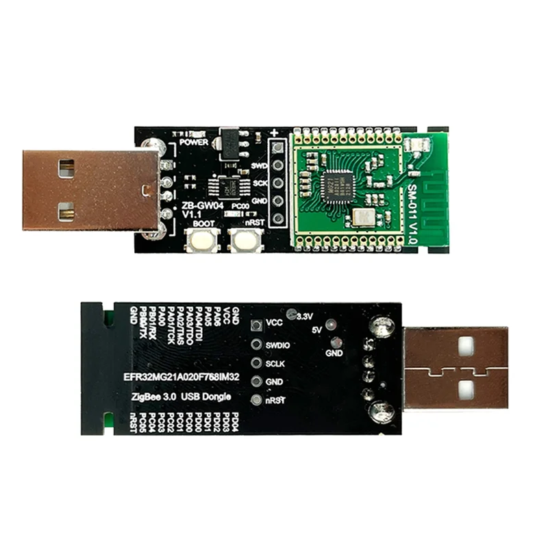 

AS95-1 шт. Zigbee 3.0 Labs Mini EFR32MG21 Шлюз-концентратор с открытым исходным кодом USB-ключ Чип-модуль Силиконовый ZHA NCP Домашний помощник