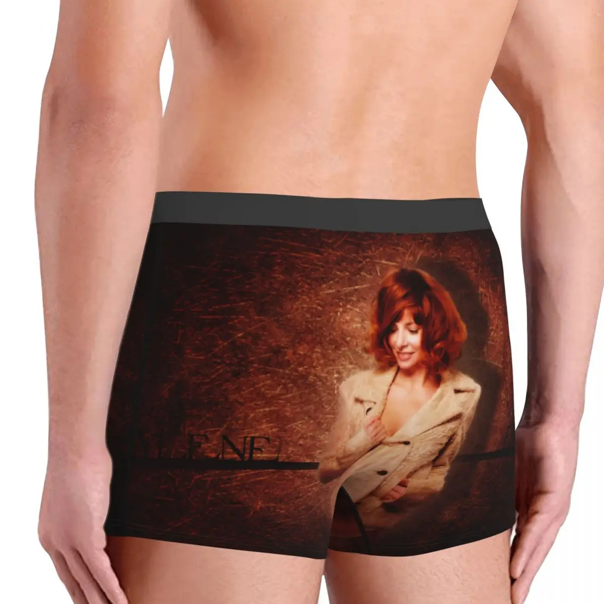 Male Cool Mylene Farmer Underwear French Singer Boxer Briefs Stretch Shorts Panties Underpants