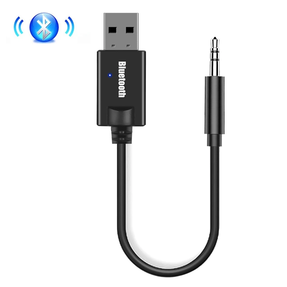 Bluetooth Adapter Receiver Mini USB 3.5mm AUX Jack Car Audio Wireless Music Bluetooth for Wireless Keyboard FM Radio Speaker