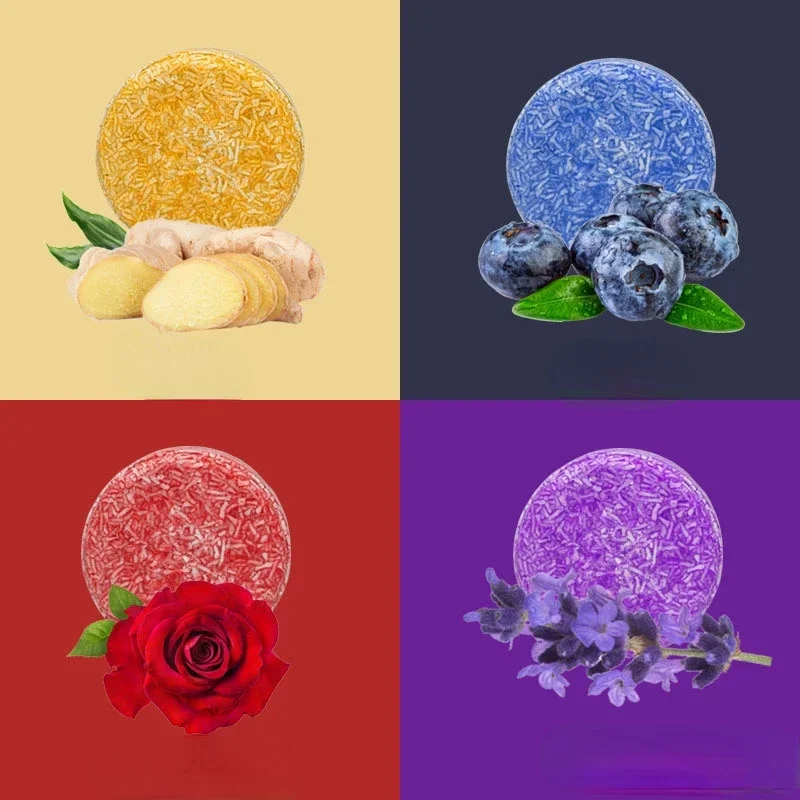 Natural Solid Soap for Hair Care, Cleaning, Nourishing, Oil Control, Anti - Itch, Moisturizing and Hydrating with Organic Oil