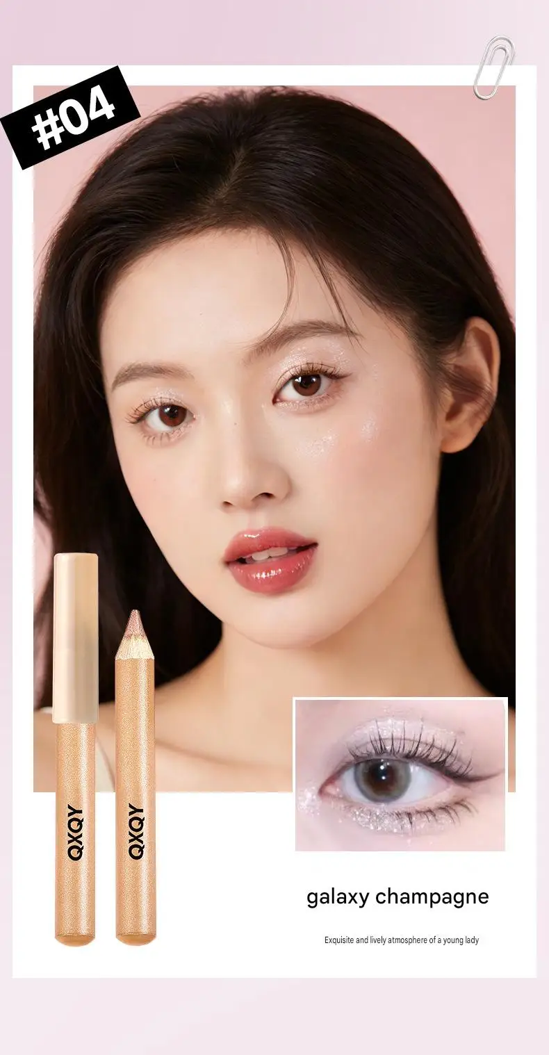 QXQY 3D Unter-Augen-Highlighter-Stift Wasserfest Verwischungsfest Langanhaltend Multifunktionaler Eyeliner Aufhellender Aegyo Sal Make-up-Stift – Detail 23