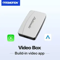 Play2Video Pro Bezprzewodowy adapter CarPlay Android Auto Wbudowana aplikacja wideo TV Box Akcesoria samochodowe do przewodowego samochodu CarPlay OEM