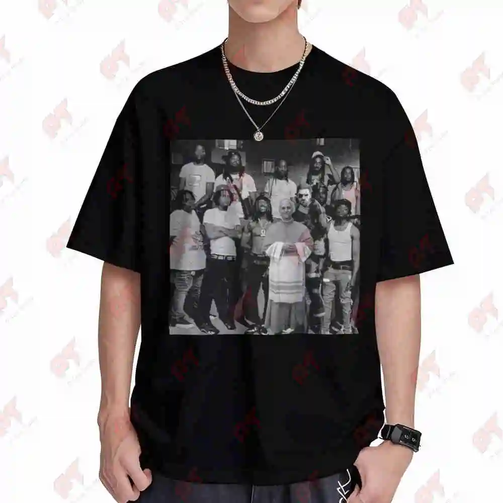 Pope Leo XIV From Oblock Humor Meme Short Sleeve Tee 100% Cotton T-Shirt