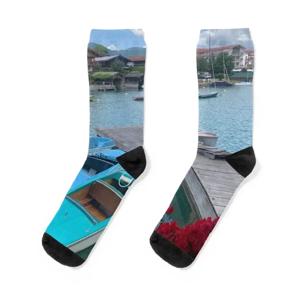 tegernsee Socken coole Neujahrsfußball-Anti-Rutsch-helle Strumpfhaltersocken für Herren und Damen