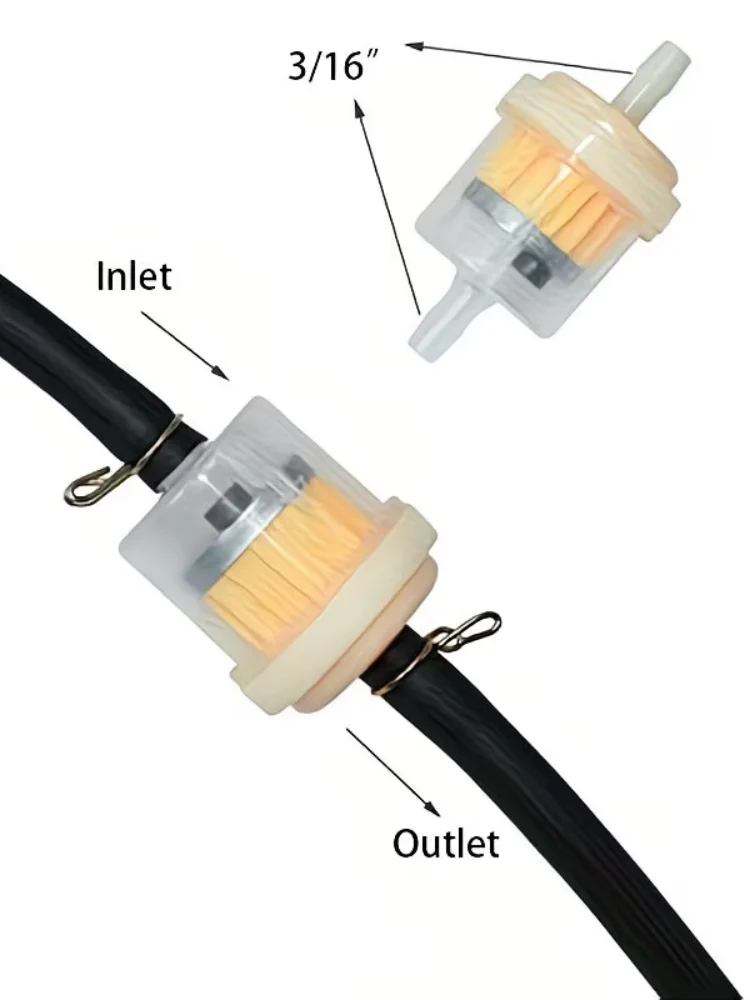AliExpress NONE 5pcs10pcs Universal Motorcycle Inline Fuel Filter 8mm Gasoline Oil Filter For Scooter ATV Dirt Bike