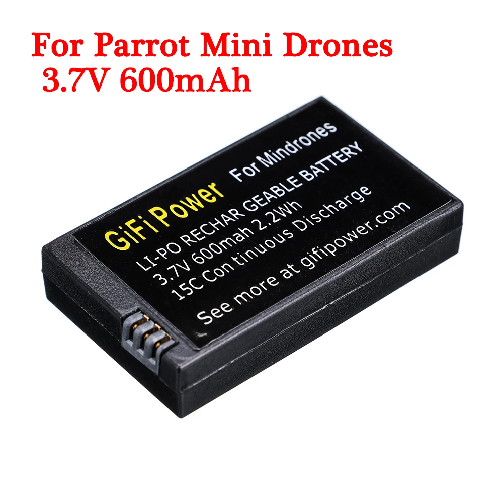 3.7V 600MAh 15C เปลี่ยนแบตเตอรี่ Lipo สำหรับ Drones Mini Parrot Mambo กระโดด Sumo และ Rolling Spider 3.7V drones แบตเตอรี่