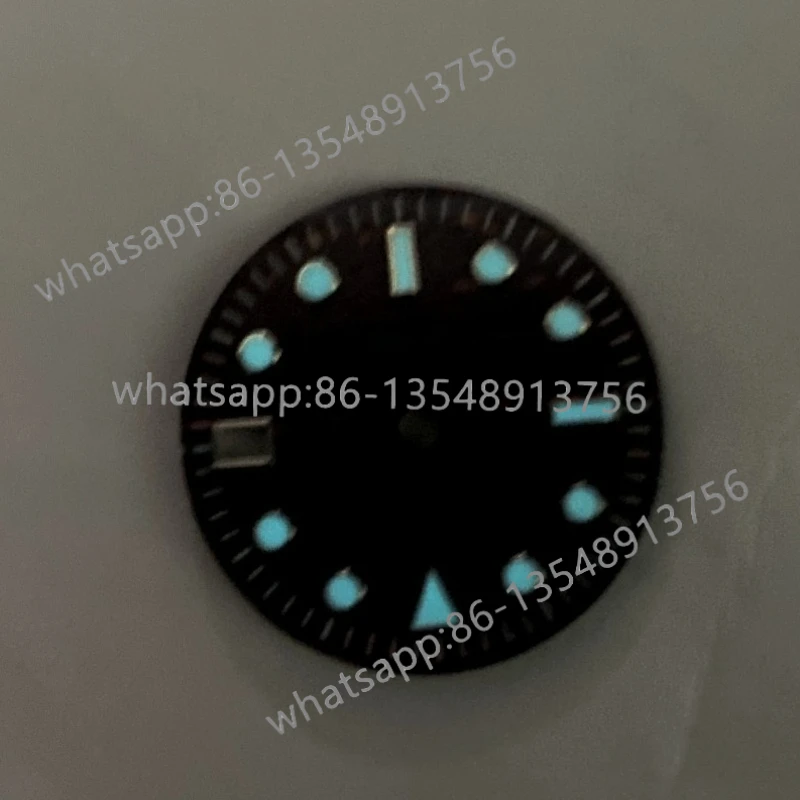 Latest Volcanic Ash NH34-NH35GMT Ice Blue Luminous 28.5mm Watch Accessories view 3