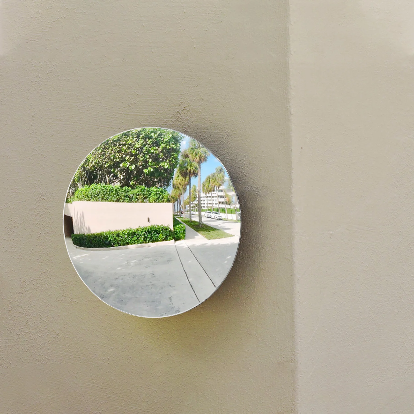 Miroir de sécurité grand angle, lentille de sécurité convexe, plastique de garage, extérieur, trafic, miroirs grand angle