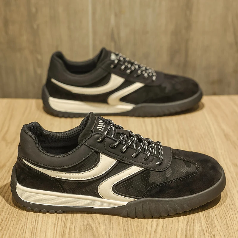 

2025 Spring New Rubber-Plastic Sole Casual Board Sneakers for Outdoor Sports - Comfortable, Soft, Slip-Resistant, Durable, and T