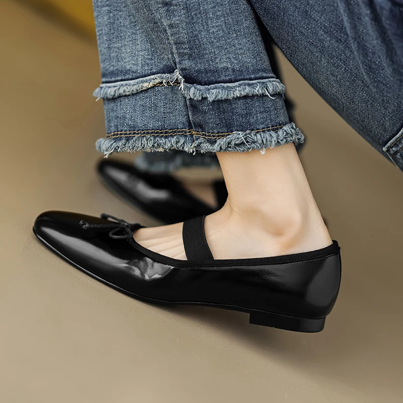 TULING JUN 2024 Spring Autumn Concise Woman Round Head Shallow Single Shoes Flats With Solid Colors Pumps For Female T-Y6854