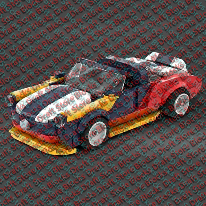 Speed Racing Car Model MOC Building Bricks Retro Top Tier Sports Car Modular Technology Holiday Gifts Assemble Toy Suit QWERT
