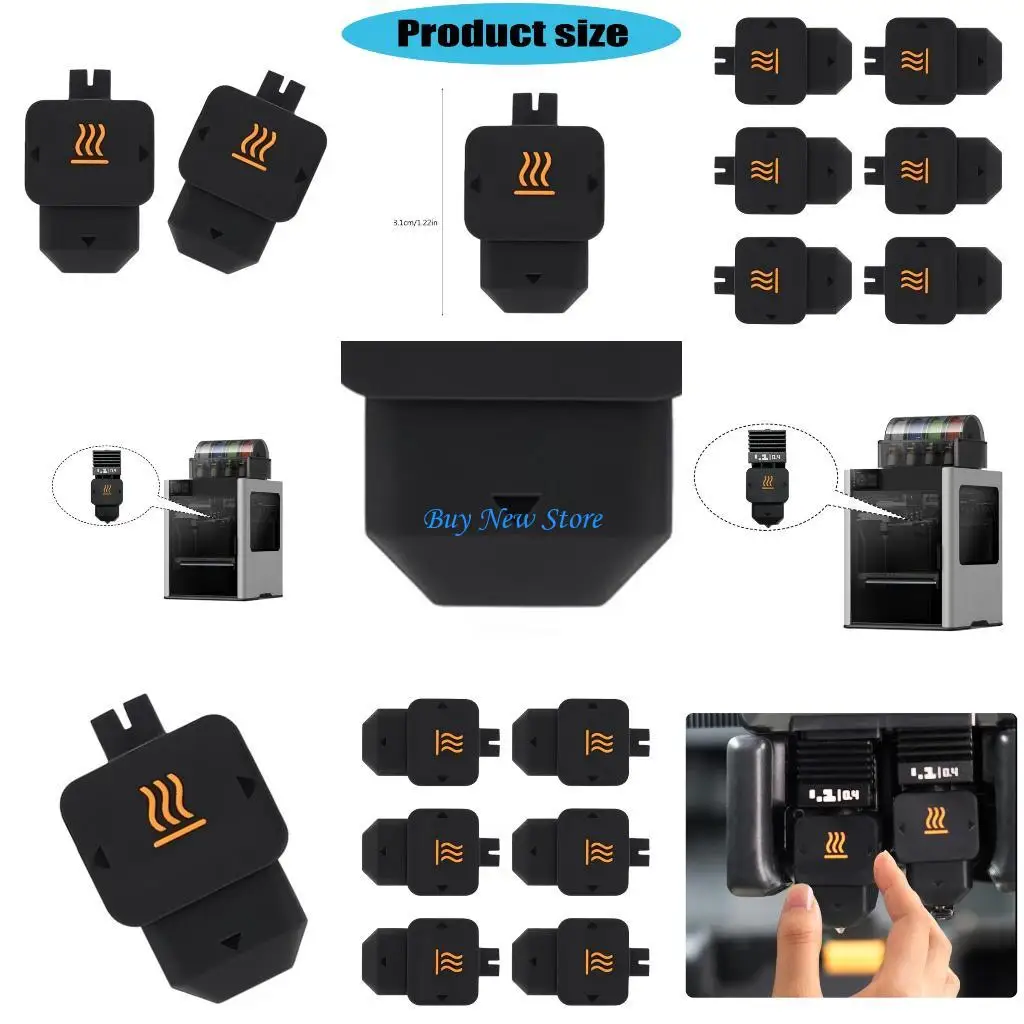 

20CE Silicone Sock For H2D Printer Hotend Sleeves Prevents Filament Stabilizes