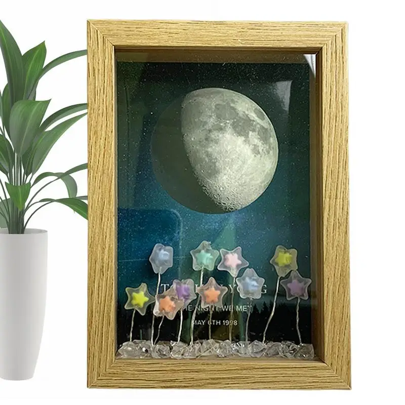 Tulipani luce notturna cornice simulazione fiore lampada da tavolo cornice decorativa luce fiore luce atmosfera decorazione