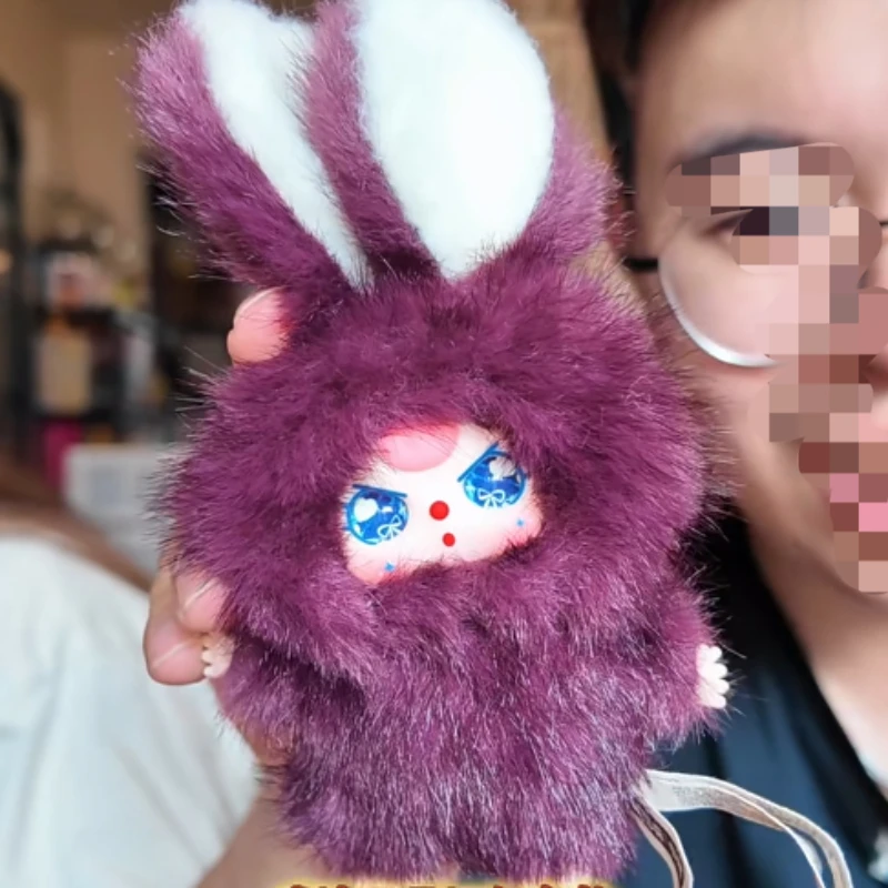 Baby Tre Super Mini Rabbit Series Scatola cieca Simpatico coniglietto Anime Figura Scatola misteriosa Borsa a sorpresa Ciondolo in peluche Bambola in vinile Giocattoli Nuovo