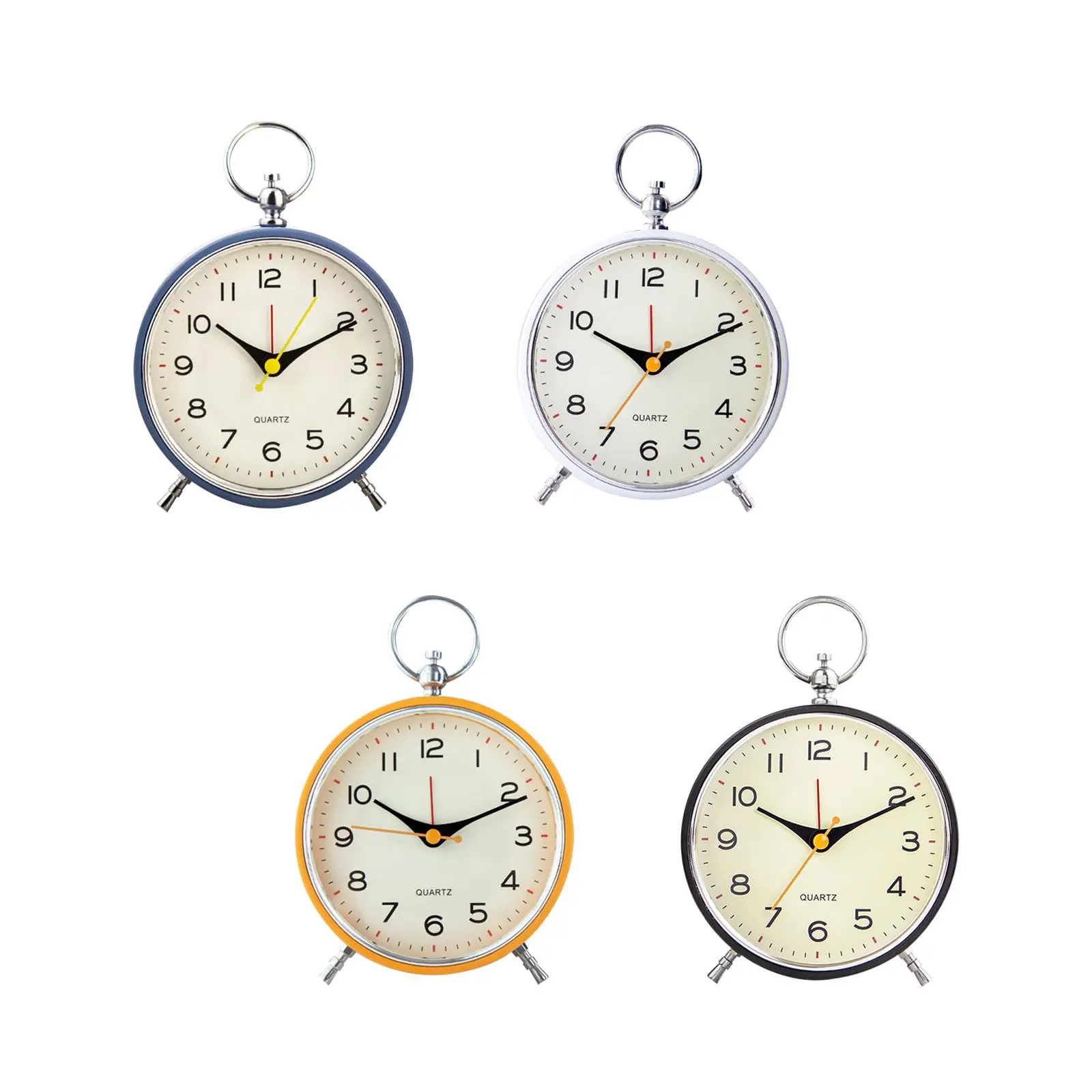 Silent Alarm Clock Desk Table Clock Bed Shaker for Living Room Desk Bedside