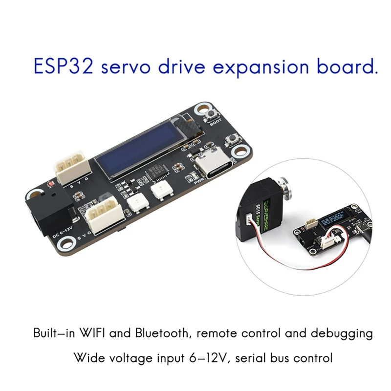 Waveshare ESP32 Servo Expansion Board Built-In WIFI And Bluetooth Serial Communication Can Remote Control Multiple Servo