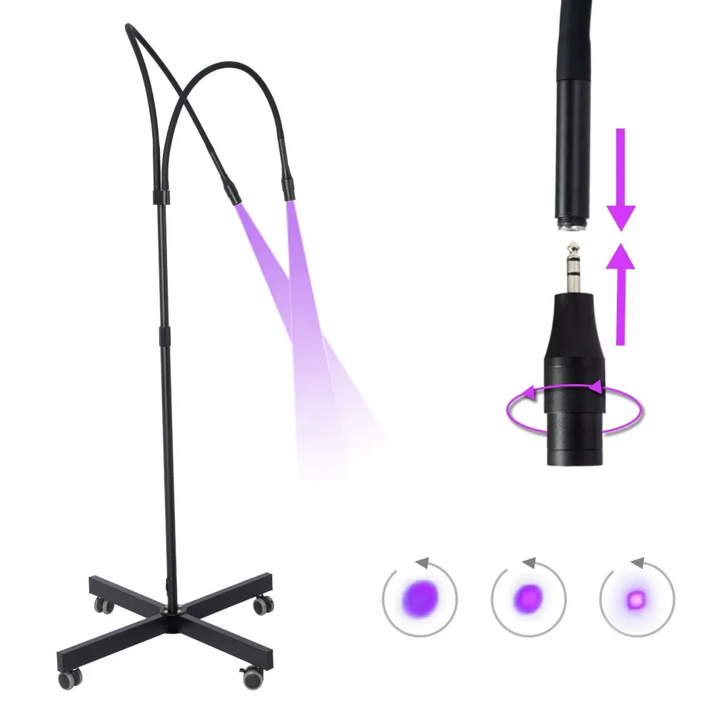double-headed 5W 10W Ultraviolet UV Curing Lamp False Eyelash Extension extend Grafting Glue Fast Curing Light