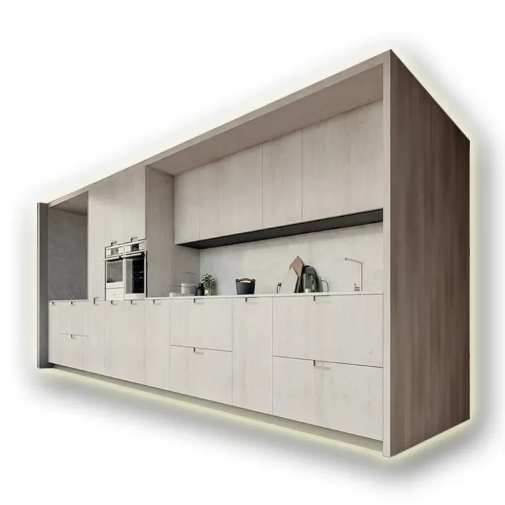 Modern Modular Kitchen Cabinet Design Used in Hotel and Apartment Easy Installation Kitchen